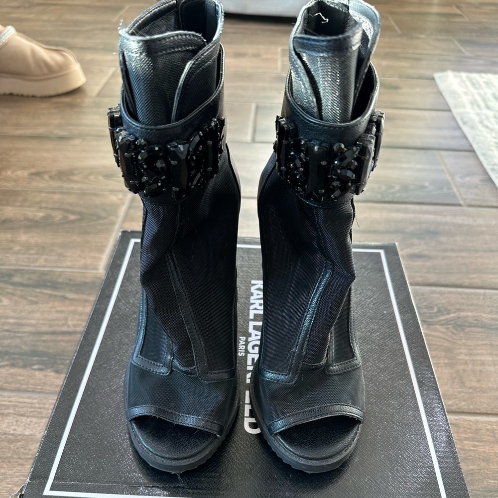 Women’s heeled boots. Karl Lagerfeld
